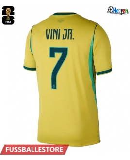 Günstige Brasilien Vinicius Junior #7 Heimtrikot WM 2026 Kurzarm